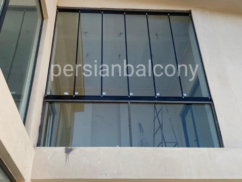 نمونه کار شیشه بالکن